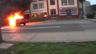 preview picture of video 'INCENDIO AUTO SAN BORJA -MAC CREATIVES FILMA'