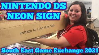 South East Game Exchange (SEGE 2021) Scored This Nintendo DS Neon Sign At My First Convention!
