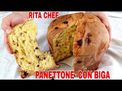 PANETTONE CLASSICO CON BIGA🎄RITA CHEF | Super soffice, profumato e ben alveolato.