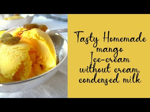 HOMEMADE MANGO ICECREAM || NO CREAM,NO CONDENCED MILK || VERY EASY || DS TIPS || DEBOLINA