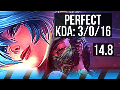 SONA vs AKALI (MID) | 3/0/16, Rank 9 Sona | NA Grandmaster | 14.8