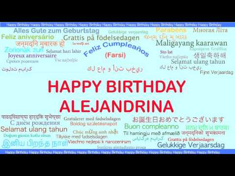 Alejandrina   Languages Idiomas - Happy Birthday