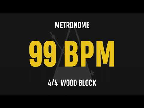 99 BPM 4/4 - Best Metronome (Sound : Wood block)
