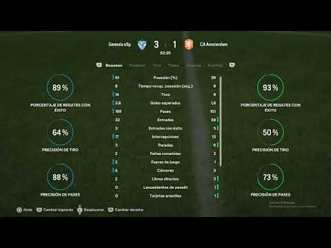 Reporte partido Génesis eSports - CA Amsterdam | COPA ARGENTINA IESA