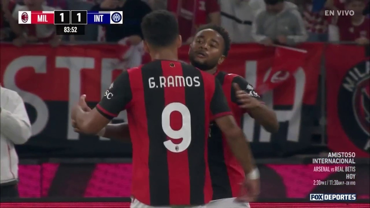 🥳 GOL DE NKUNKU | Milan 1-1 Inter | Amistoso 2026