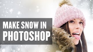 How to Create Snow in Photoshop - FREE Snow Brush Download
