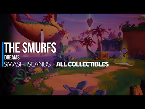 The Smurfs: Dreams - Smash Islands All Collectible Locations (All Astral Mushrooms, Yarn Bobbins...)