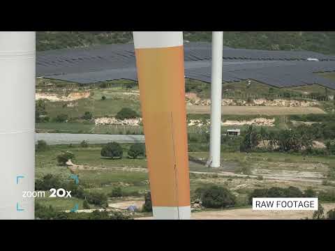 Visual Inspection: Zoom in Wind Turbine Blade
