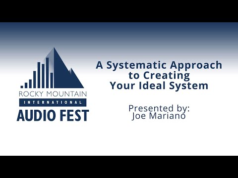 RMAF2019 - A Systematic Approach to Creating Your Ideal System