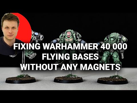 Fixing Warhammer 40k Flying Bases Without Magnets. Repair and Fix