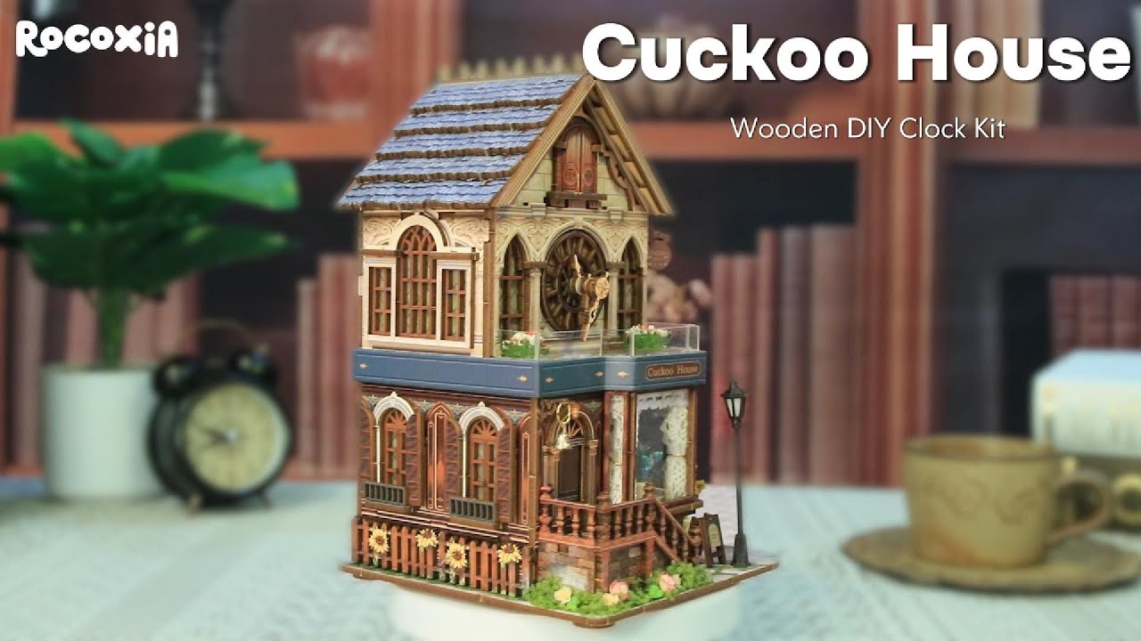 Build a Charming DIY Clock | Cuckoo House Wooden Clock Kit by Rocoxia #cuckooclock #diyprojects
