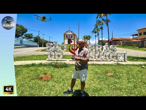 São Brás do Suaçuí MG, uma visita aérea da cidade.