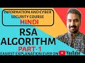 RSA Algorithm Part 1 Explained With Solved Example In Hindi