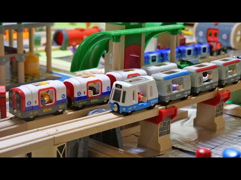 I made Brio Town ☆ Thomas Garage & lots of trains