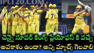 Chennai super kings playoffs qualifying chances and Csk next few matches full details|Cricnewstelugu