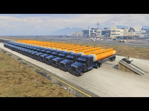 CAN THE NEW QUAD JUMP ABOVE 20 TANK TRUCKS IN GTA 5 ?