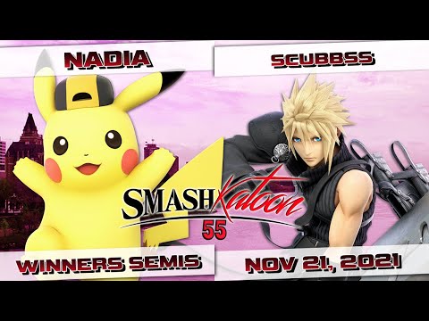 NadiA (Pikachu) vs. Scubbss (Cloud) - Winners Semis - Smashkatoon 55