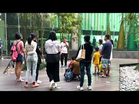元朗劇院竹林內｜樹葉吹奏導師 David 葉笛演奏示範｜強混響空間演奏｜美妙樂曲｜天然樂器｜天然之音｜奇妙樂器｜