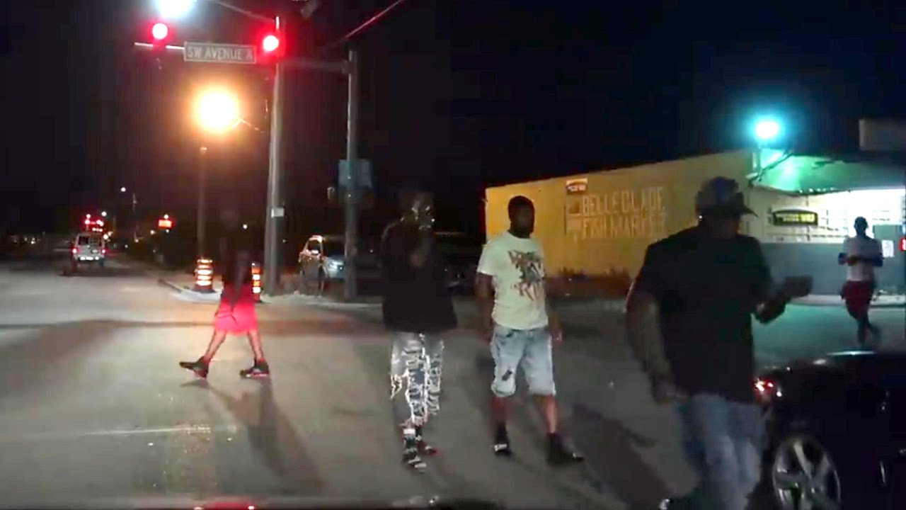 BELLE GLADE FLORIDA REAL STREETS AT NIGHT