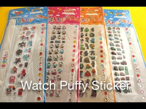 Watch puffy sticker