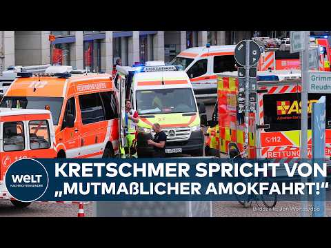 Video Thumbnail: LEIPZIG: Auto rast in Menschenmenge! Kretschmer spricht von „mutmaßlicher Amokfahrt!“