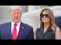 Donald Trump appears to tell Melania to smile in front of the media Donald Trump appears to tell Melania to smile in front of the media