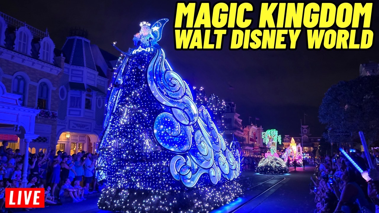 🔴Live Magic Kingdom Monday Parades and Fireworks at Walt Disney World 4/20/2026