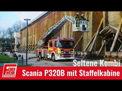 Drehleiter mit Staffelkabine auf Scania P320