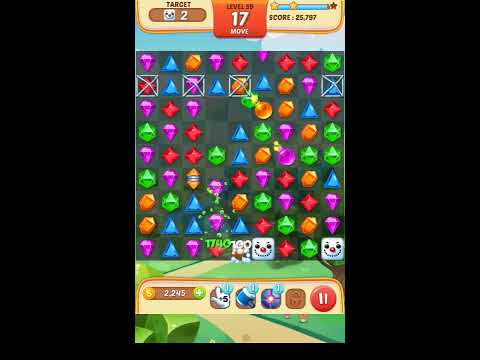 Jewel Match King Level 59 - Walkthrough ( No Booster )