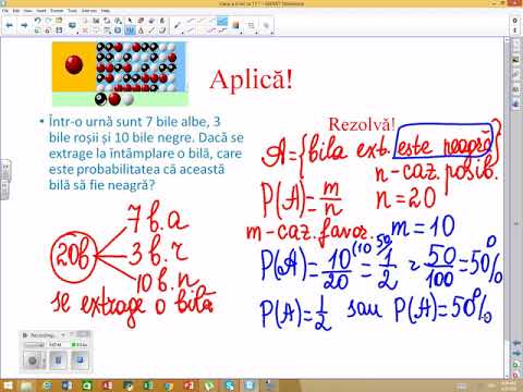 Matematica clasa VI: Figuri și corpuri geometrice. Lecția 17: Elemente de probabilitate.