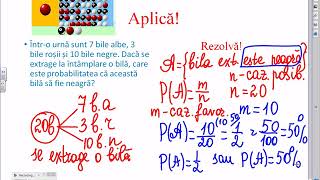 Matematica clasa VI: Figuri și corpuri geometrice. Lecția 17: Elemente de probabilitate.