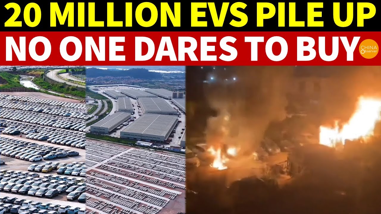 China’s EV Market Collapses: 30 Million Produced, Less Than 10 Million Sold, No One Wants Them