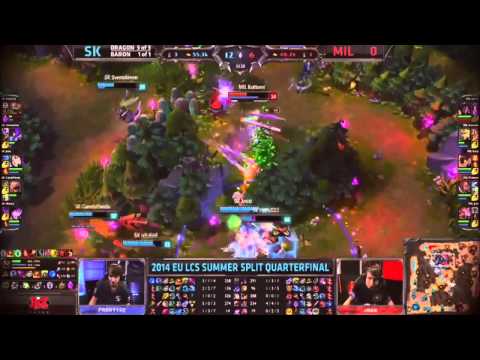 [LOL] League Of Leanged SK vs MIL - 2014 EU LCS SUMMER 2 QUARTERFINALS Game 1