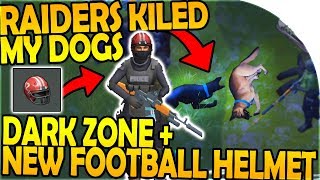 RAIDERS KILLED MY DOGS! - NEW FOOTBALL HELMET + DARK ZONE - Last Day On Earth Survival 1.7.12 Update