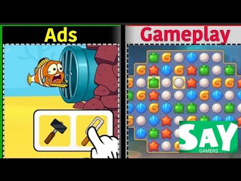 Fishdom - ads Vs reality # part 1 gameplay walkthrough