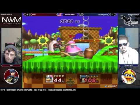 NWM Drop Zone - Eggz (Marth) Vs. CACAW| Big D (Dedede) (Top 8 Losers Semis) - Project M
