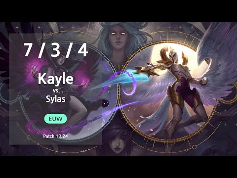 Kayle Mid vs Sylas - EUW GrandMaster Patch 13.24