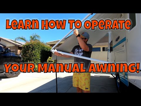 How To Set Up A Manual RV Awning - Dometic Model 8500