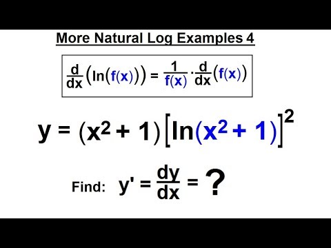 Calculus 1 Ch 5 1 Derivative of e x and lnx 1 of 24 Rules of Logarithms and Exponents