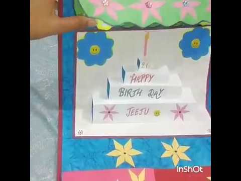 Simple card idea/ Birthday Card. Video