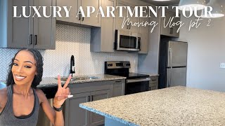 APARTMENT TOUR | LUXURY, MODERN & NEUTRAL AESTHETICS | MOVING VLOG PT II | EMPTY APT TOUR | NEW 2023