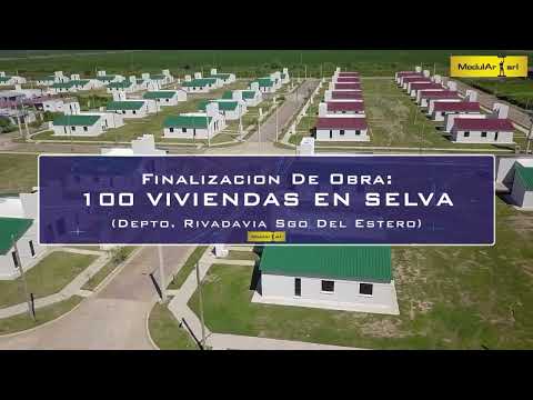 Finalización de obra: 100 viviendas en Selva. Depto. Rivadavia Santiago del Estero.