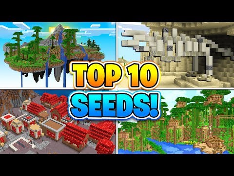 EYstreem - TOP 10 BEST SEEDS FOR MINECRAFT! (Pocket Edition, PS4, Xbox, Switch, PC)
