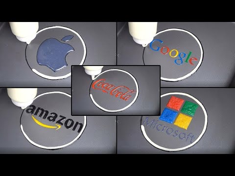 Best Global Brands Ranking Pancake Art   Apple, Google, Amazon, Microsoft, Coca Cola