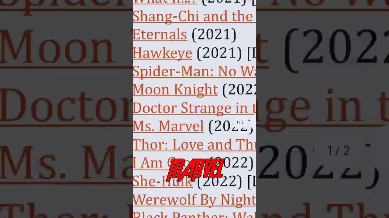 how to watch Marvel movies in order #shorts #marvel