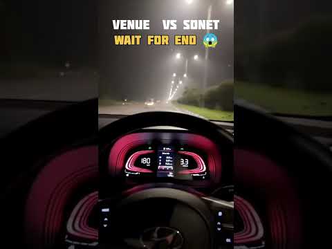 Hyundai venue vs kia sonet top speed #viral #trending #viralshort #viral 😱 #shorts