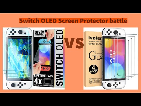 Switch OLED glass screen protector compression and application guide | IVOLER VS ORZLY