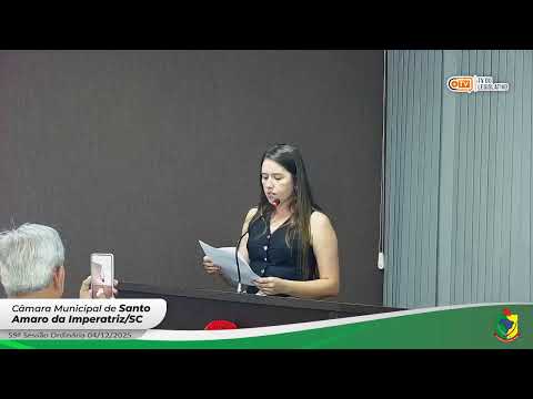59ª Sessão Ordinária da Câmara Municipal de Santo Amaro da Imperatriz - SC