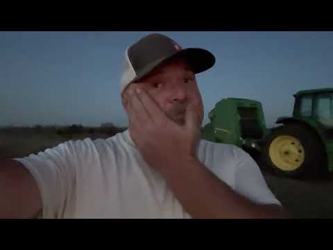 Round Baling Soybean Straw!!!