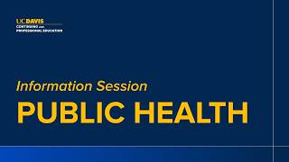 Public Health Info Session